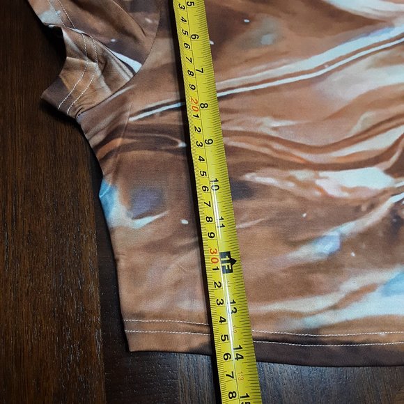 SALE NWOT Tie Dye Crop Tee Shirt Sz M - Picture 5 of 9